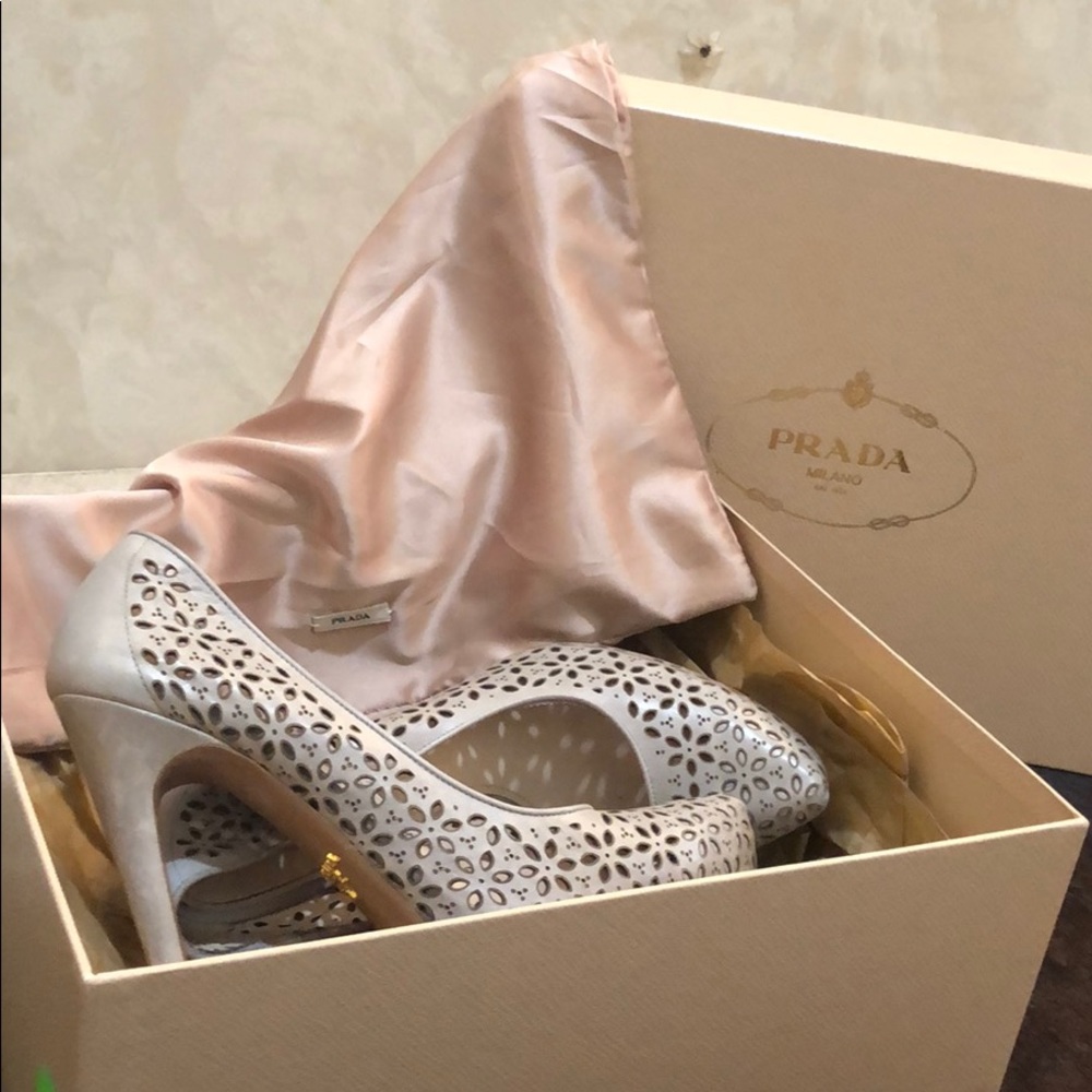 Prada platform heels
